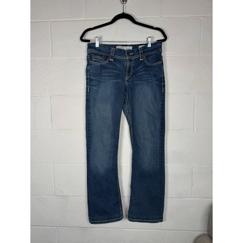 BKE Denim Dakota Women's Jeans 28L Bootcut Mid Rise Blue Stretch 28x33.5